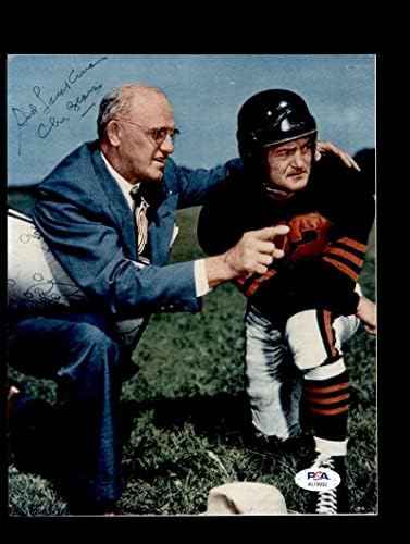 SID Luckman PSA DNK potpisao vintage 8x10 Autograph photo medvjedi - autogramirane NFL fotografije